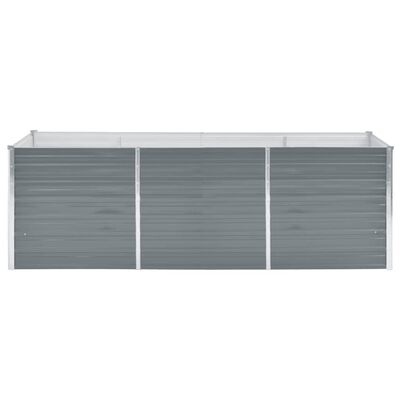 Verhoogde plantenbak 240x80x77 cm Grijs - 54% Korting