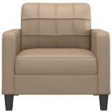 Cappuccino Fauteuil Kunstleer - 61% Korting