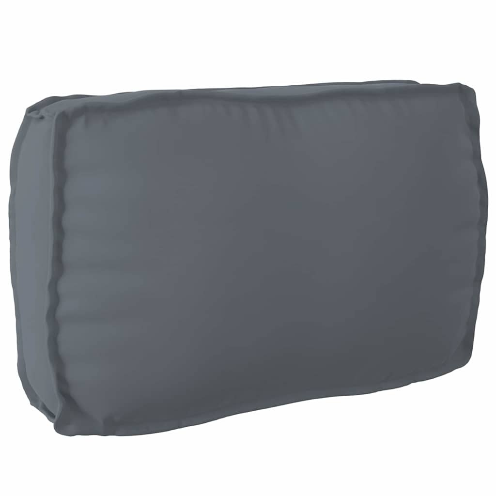 vidaXL Palletkussen Rugleuning Antraciet 70x40x12 cm - 65% Korting