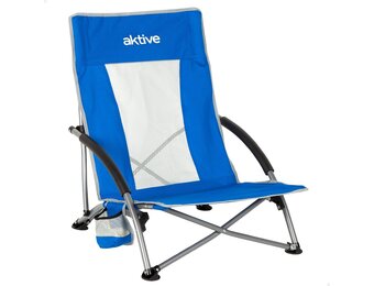 Opvouwbare Strandstoel Polyester & Staal (33% Korting)