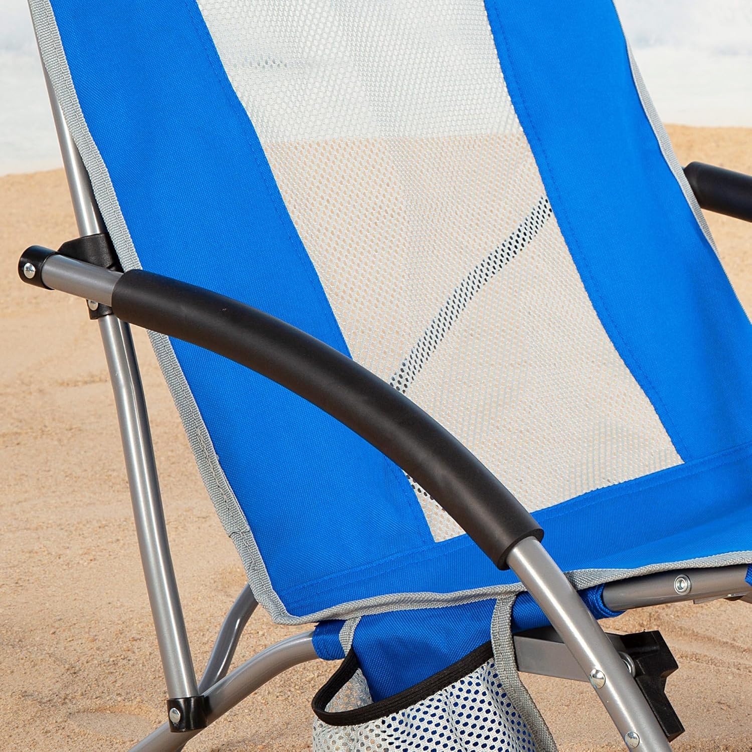 Opvouwbare Strandstoel Polyester & Staal (33% Korting)