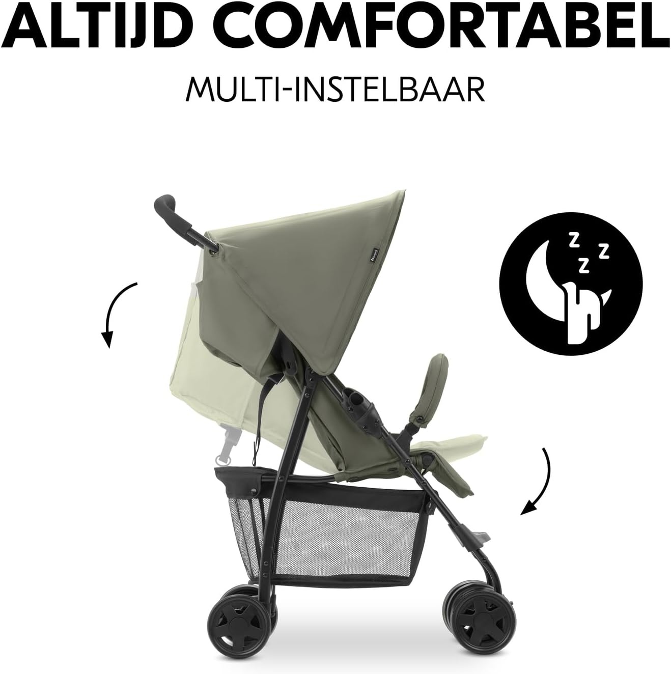 Lichtgewicht Buggy 5,9kg, Compact Inklapbaar, Ligstand - 34% Korting!