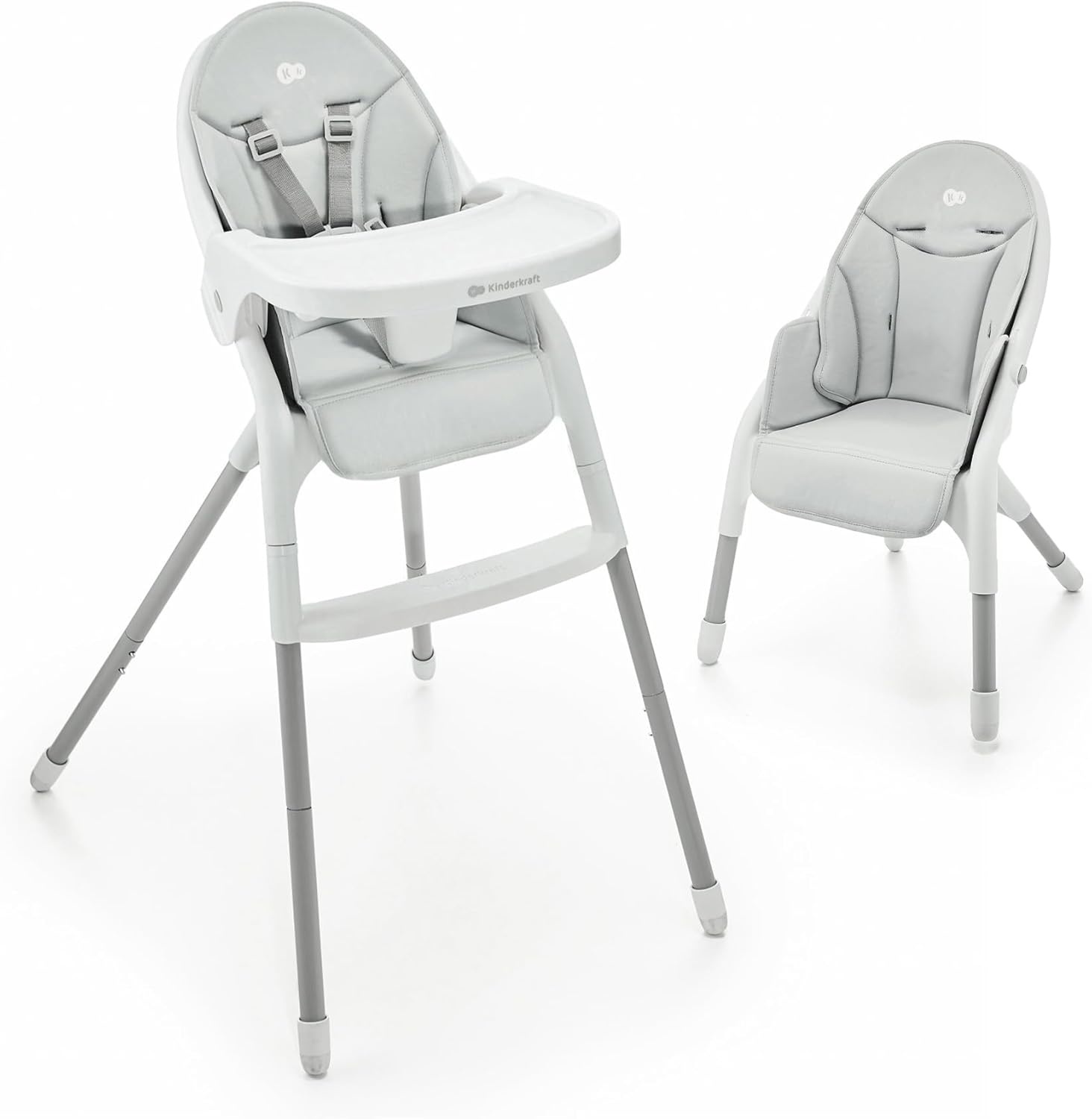 Kinderstoel DINNLY Zitverhoger - 6m-5jr - Lichtgrijs - 34% Korting