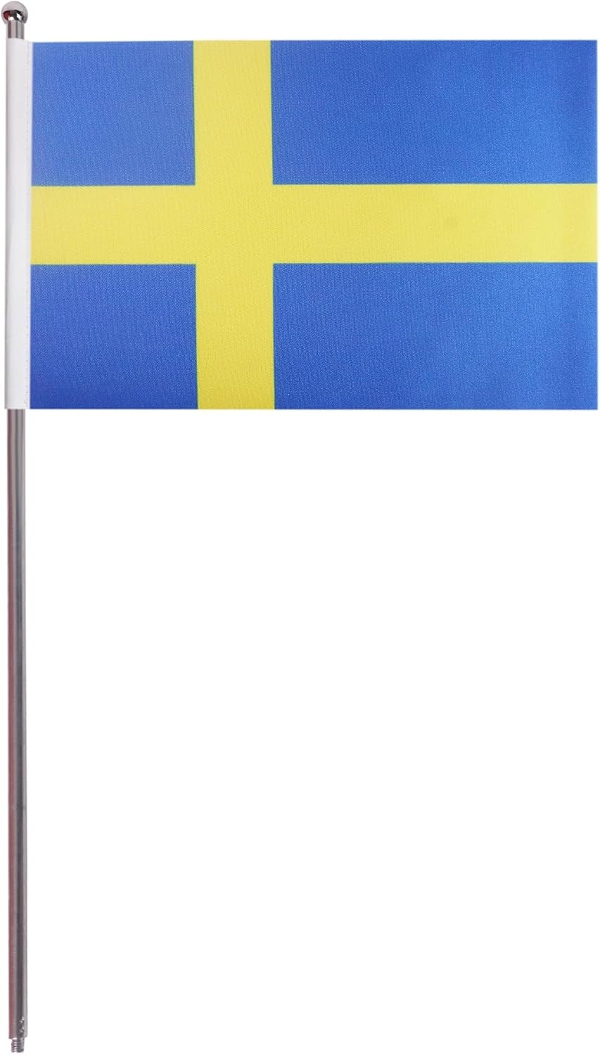 Zweedse Tafelvlag Satijn 22x15cm met Voet & Paal - 78% Korting