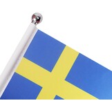 Zweedse Tafelvlag Satijn 22x15cm met Voet & Paal - 78% Korting
