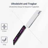 iPad Air 13" 2024 & Pro 12.9" Hoes | Wit, Lichtgewicht 325g, PU Leer, Penhouder, Standaard, 76% Korting