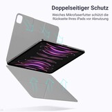 iPad Air 13" 2024 & Pro 12.9" Hoes | Wit, Lichtgewicht 325g, PU Leer, Penhouder, Standaard, 76% Korting