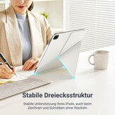 iPad Air 13" 2024 & Pro 12.9" Hoes | Wit, Lichtgewicht 325g, PU Leer, Penhouder, Standaard, 76% Korting