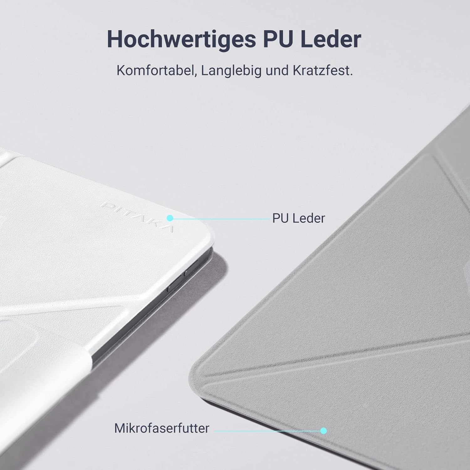 iPad Air 13" 2024 & Pro 12.9" Hoes | Wit, Lichtgewicht 325g, PU Leer, Penhouder, Standaard, 76% Korting