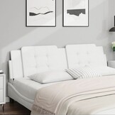 Hoofdbordkussen Kunstleer Wit 180cm - 29% Korting