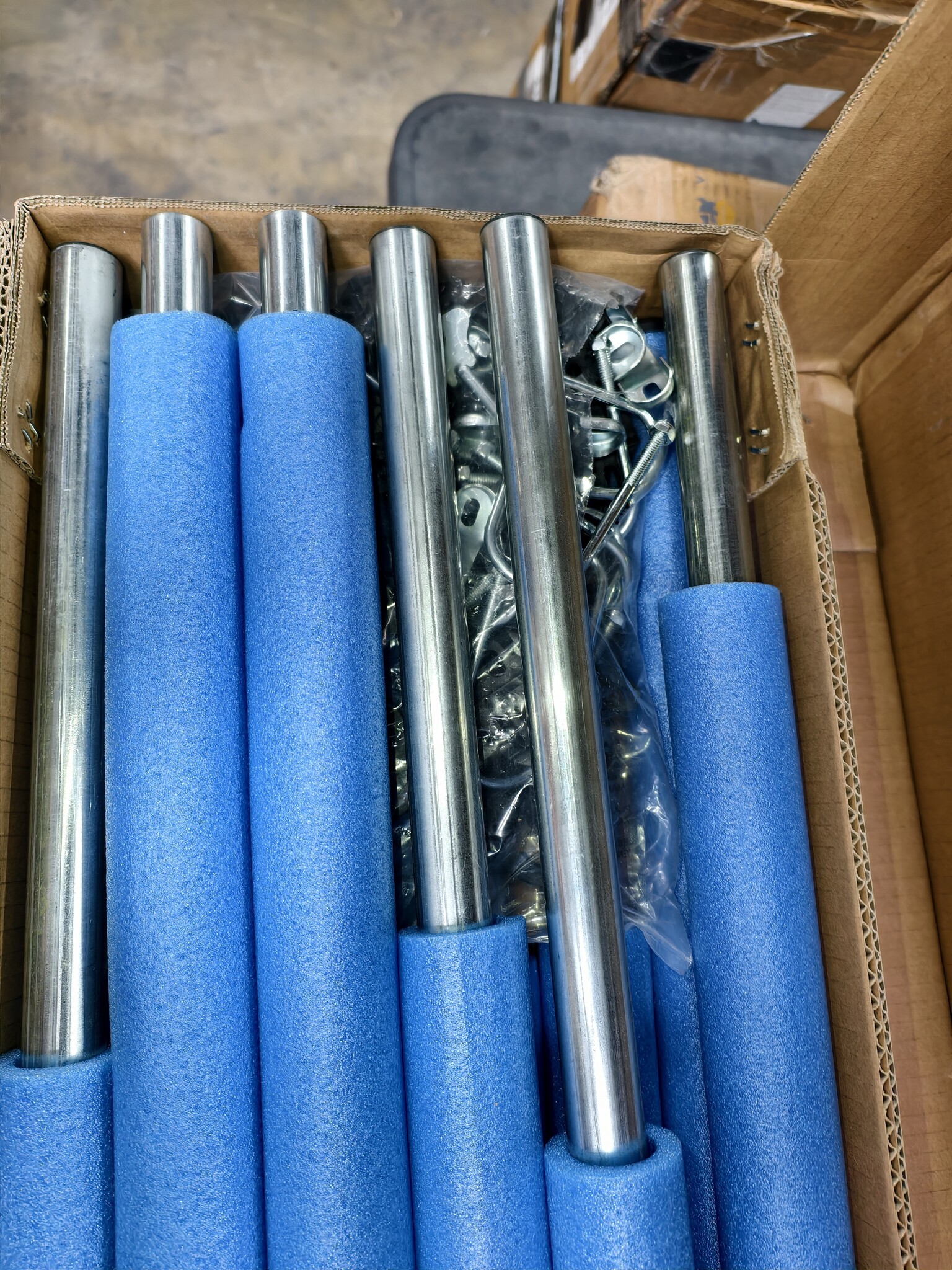 Trampoline Palen Set 6 Stuks voor Veiligheidsnet | 305 cm Diameter
