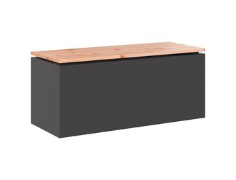vidaXL Tuinbank Staal Zwart - Nu 34% Korting!