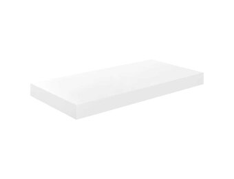 Zwevende Wandschap Hoogglans Wit MDF 50x23x3.8cm - 32% Korting