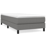 Donkergrijs Stoffen Bedframe 100x200 cm met 34% Korting
