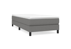 Donkergrijs Stoffen Bedframe 100x200 cm - 40% Korting
