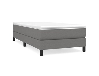 Donkergrijs Stoffen Bedframe 100x200 cm met 34% Korting