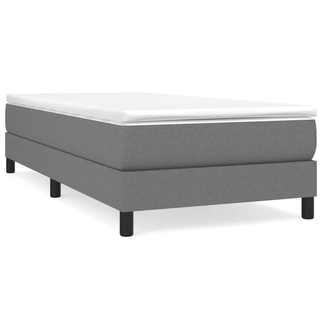 Donkergrijs Stoffen Bedframe 100x200 cm met 34% Korting
