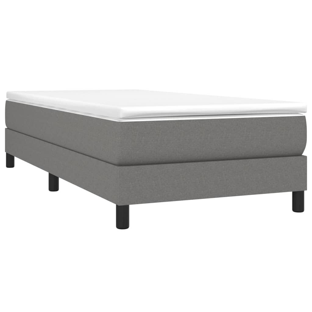 Donkergrijs Stoffen Bedframe 100x200 cm met 34% Korting