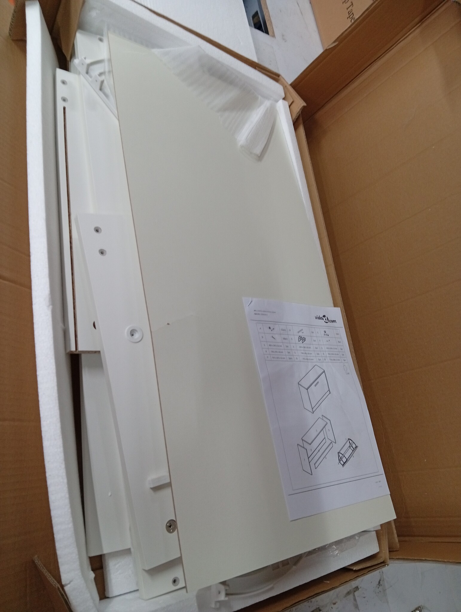 Shoe opbergkast 80x24x45 cm wit - 53% korting