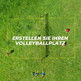 Volleybalnet Set 9,5m met Verstelbare Hoogte & Bal - 34% Korting