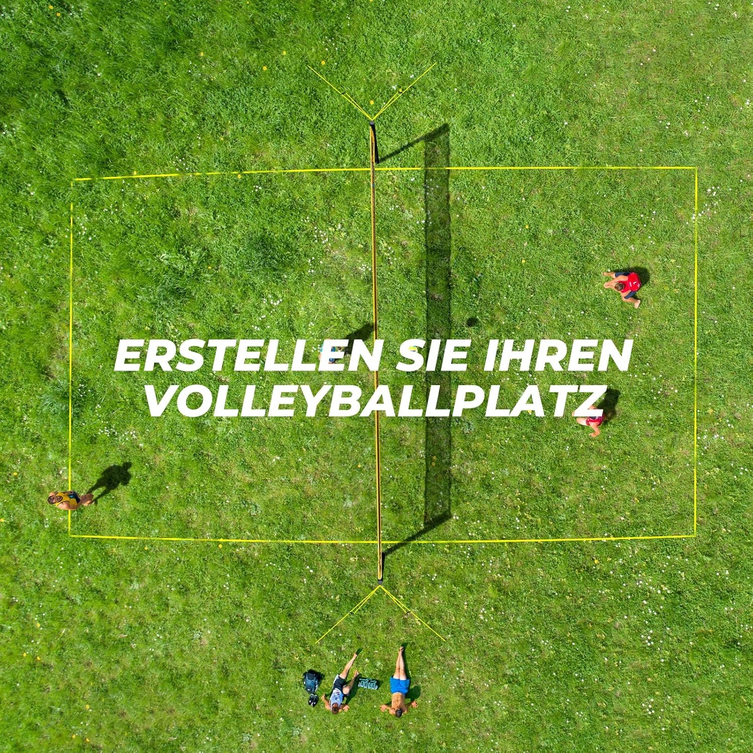 Volleybalnet Set 9,5m met Verstelbare Hoogte & Bal - 34% Korting