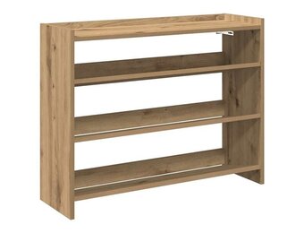 Schoenenrek 80x25x62 cm Bewerkt Hout Artisanaal Eiken - 34% Korting