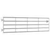 vidaXL Poort met 5 Stangen (115-300)x90 cm Staal Zilver - 35% Korting