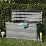 VidaXL Tuinbox 117x45x56 cm Grijs - 34% Korting