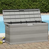 VidaXL Tuinbox 117x45x56 cm Grijs - 34% Korting