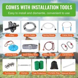 Zipline kit 24m voor kinderen & volwassenen - 59% korting!
