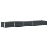 Plantenbak Antraciet 195x100x45 cm - Gegalvaniseerd Staal - 54% Korting