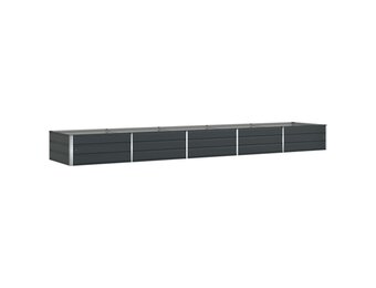 Plantenbak Antraciet 195x100x45 cm - Gegalvaniseerd Staal - 54% Korting