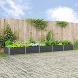 Plantenbak Antraciet 195x100x45 cm - Gegalvaniseerd Staal - 54% Korting