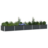 Plantenbak Antraciet 195x100x45 cm - Gegalvaniseerd Staal - 54% Korting