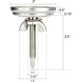 Grillthermometer RVS | 52mm | 50-350°C | BBQ & Rookoven | -26%