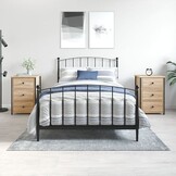 Set van 2 Nachtkastjes Sonoma Eiken - 40x36x60 cm - 54% Korting