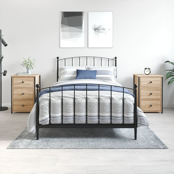 Set van 2 Nachtkastjes Sonoma Eiken - 40x36x60 cm - 54% Korting
