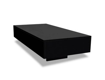Hoogglans Zwarte Salontafel 115cm (59% Korting)