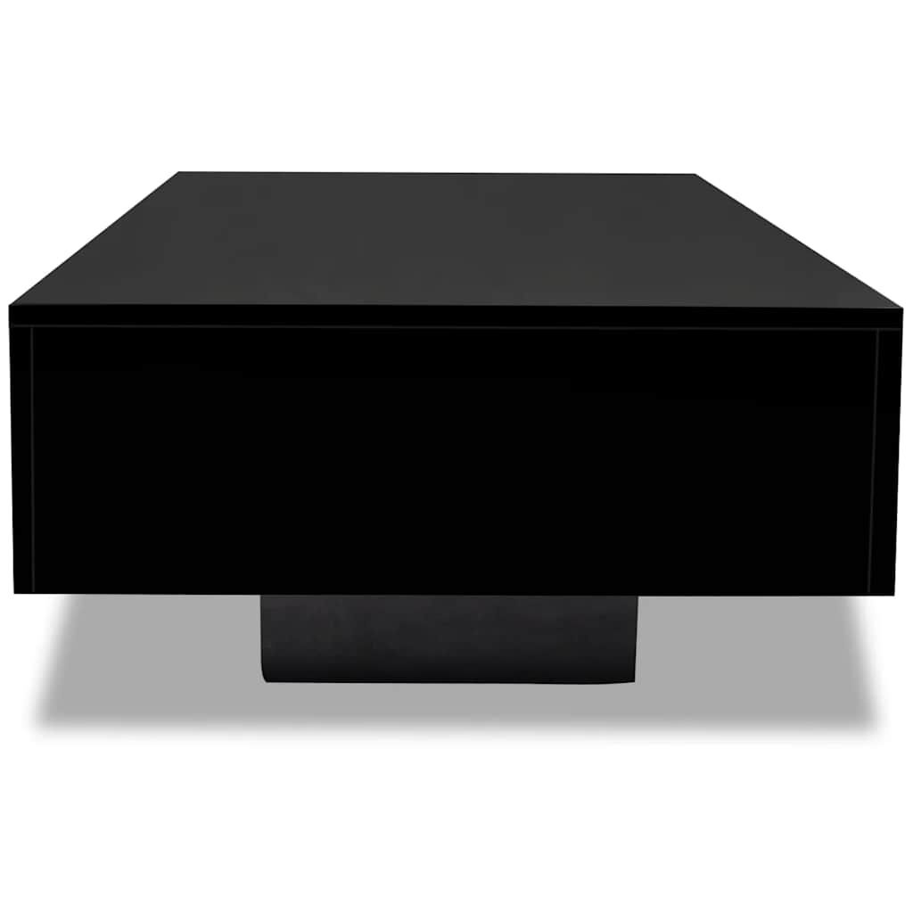 Hoogglans Zwarte Salontafel 115cm (59% Korting)