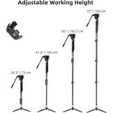 71" Koolstofvezel Eenpootstatief (35% KORTING)