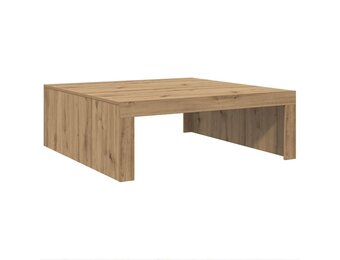 Moderne Salontafel 100x100cm - Bewerkt Hout - 34% Korting!