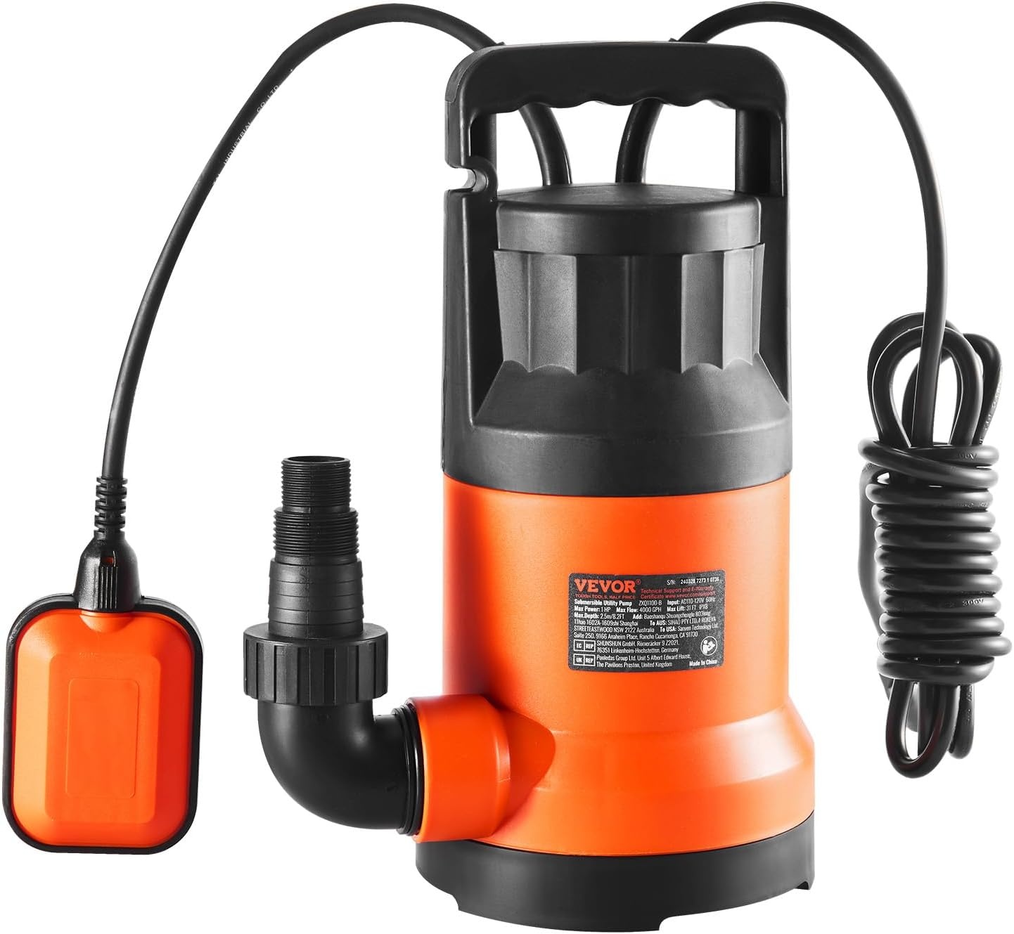 Dompelpomp 1 PK - 15.142 L/u - 9,4m Opvoerhoogte - 34% Korting