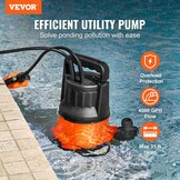 Dompelpomp 1 PK - 15.142 L/u - 9,4m Opvoerhoogte - 34% Korting