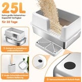 XXL Gesloten Kattenbak RVS - 60x40cm - Lekvrij & Geurloos - 29% Korting