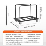 Platenwagen Gipsplatenkar - 816 kg capaciteit - 30% korting!