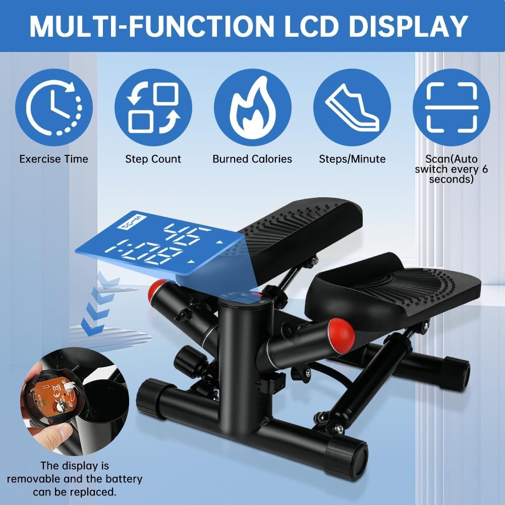 Mini Stepper met Weerstandsbanden - Compact & Veelzijdig - 34% Korting