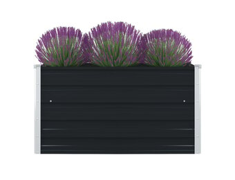 Verhoogde Plantenbak Staal Antraciet 100x100cm - 33% Korting