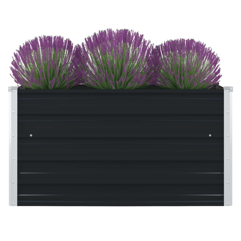 Verhoogde Plantenbak Staal Antraciet 100x100cm - 33% Korting