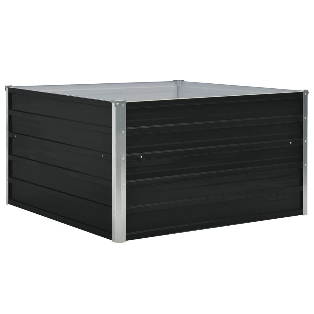 Verhoogde Plantenbak Staal Antraciet 100x100cm - 33% Korting