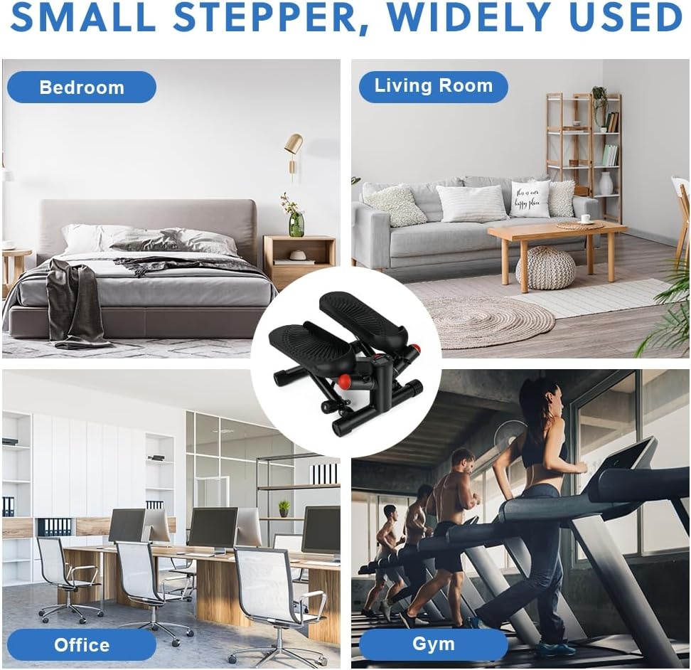 Mini Stepper met Weerstandsbanden - Compact & Veelzijdig - 34% Korting